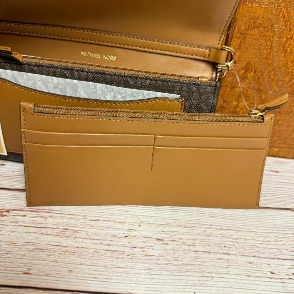 MICHAEL KORS Jet Set 2 in 1 Wallet-On-A-Chain Small Crossbody - Picture 5 of 7